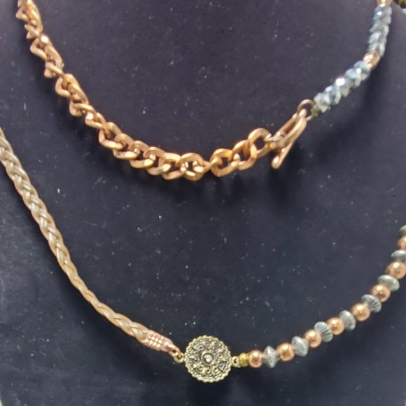 Buckle tricolor wrap bracelet or can be a necklace - Picture 12 of 14